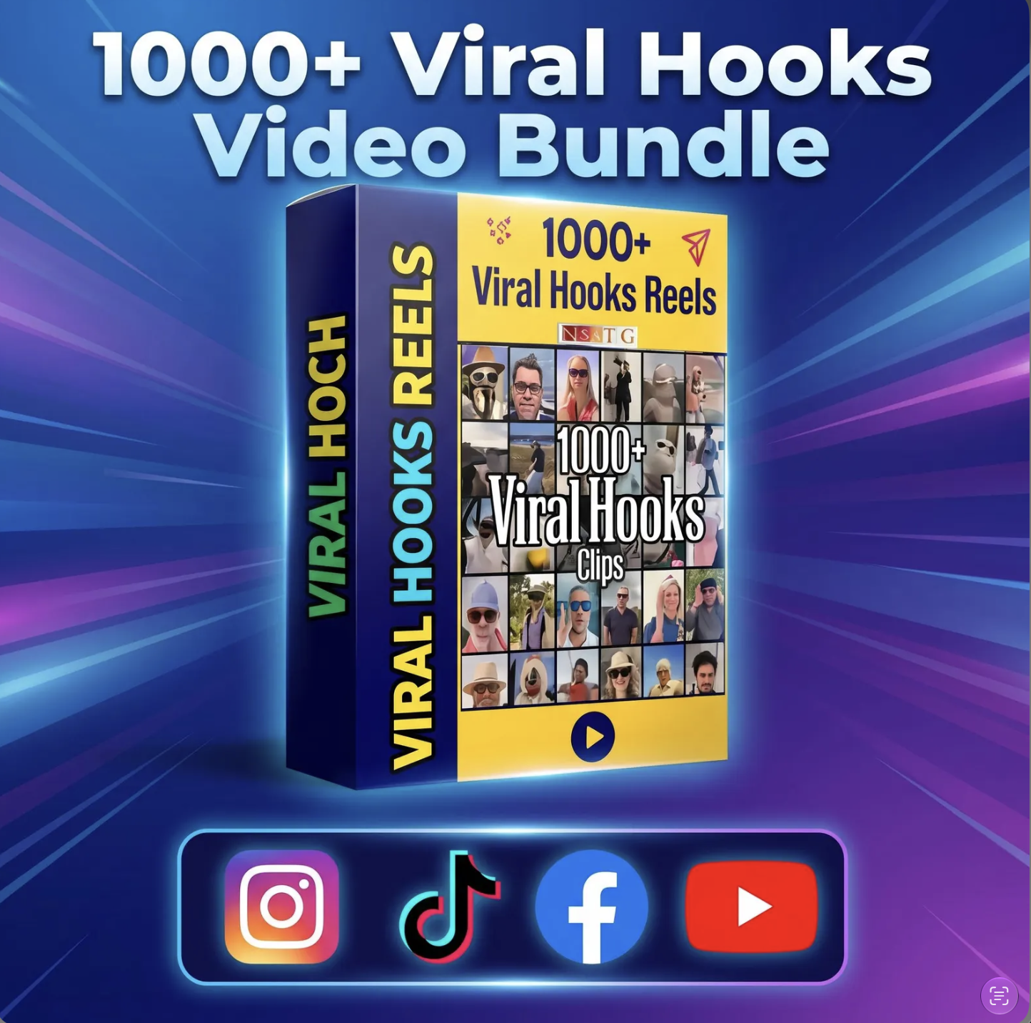 1000+ Viral Hooks Video Bundle for TikTok, Reels & Shorts | Commercial Use